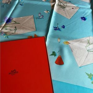 Authentic Hermes Scarf 100% silk